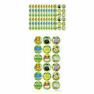FUN STICKERS &ndash; JUNGLE 18 STICKEREN PRO BLAT (10 Stk.)