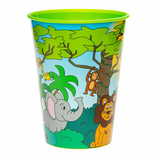 Dr&eacute;nkbecher / &Auml;isbecher Dschungel-D&eacute;ieren - 260 ml (12 Stk.)