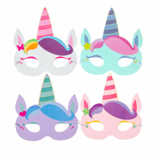 Foam Masken Mix Unicorn (48 Stk.)