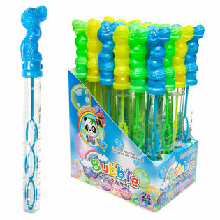 Dinosaurier Seifeblos-Staf 25 cm an der Display-Box (24 Stk.)
