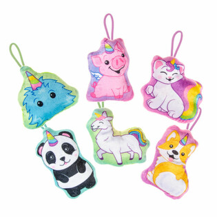 MIX PL&Uuml;SCH UNICORN D&Eacute;IEREN - 13.5 cm (24 Stk.)