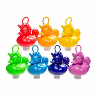 Ente f&euml;schen Unicorn - Mix Faarwen - 12 Cm (21 Stk)