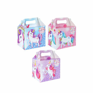 MEN&Uuml;BOX &ndash; EINHORN / UNICORN &ndash; 14 x 9.5 x 18 cm (12 Stk.)