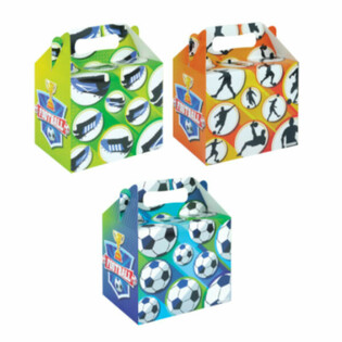 Menubox &ndash; FUSSBALL &ndash; 14 x 9.5 x 18 cm (24 St.)
