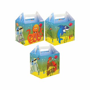 MENUBOX &ndash; SEA LIFE &ndash; 14 x 9.5 x 18 cm (24 Stk.)