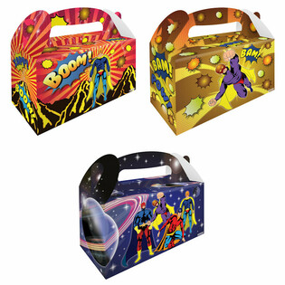 Menubox &ndash; Super Hero &ndash; 22,5 x 9,5 x 18 cm (12 Stk.)