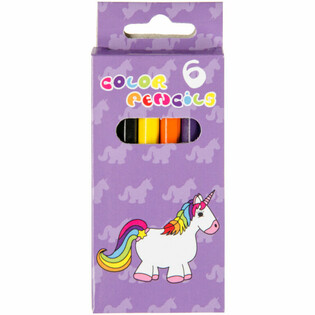 6-DEELEG FAARFST&Euml;FTER SET - UNICORN (24 Stk.)