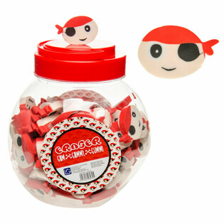 Pirate-Rad&eacute;iergummi am D&euml;ppchen (100 Stk.)