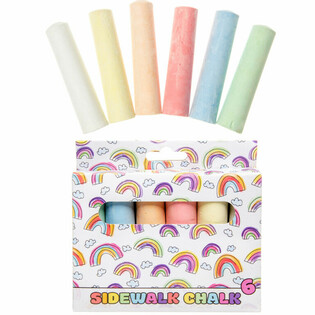 Grouss Stroossekreid an enger K&euml;scht (12 x 6 St&eacute;cker)