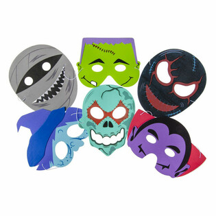 Mix vun grujelegen Foam Masken (60 St&eacute;ck)