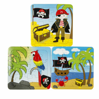 Mix Piratepuzzelen - 14 x 14 cm (50 St&eacute;ck)