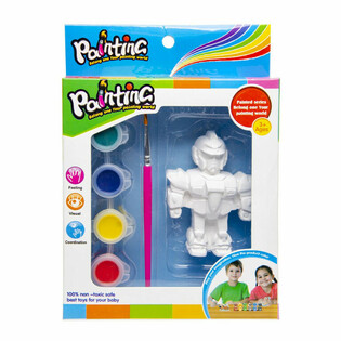 3D-Figur Molen - L&eacute;iw / Robot / P&auml;iperlek (6 Stk.)