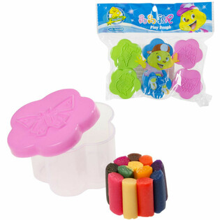 Set vu 6 D&euml;ppen Handwierksknetmass a Verpackung (1 Stck.)