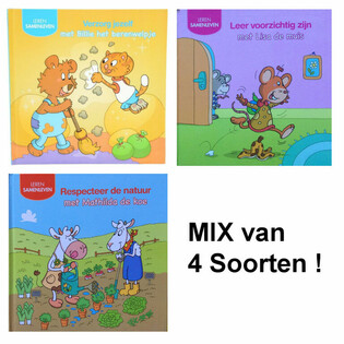 Educativ Kannerbicher Mix - Zesummeliewen l&eacute;ieren (12 St&eacute;ck)