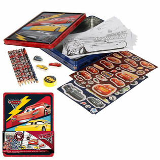DISNEY CARS 3D Bastel- an Zeecheset an der Blechbox (12 Stk.)