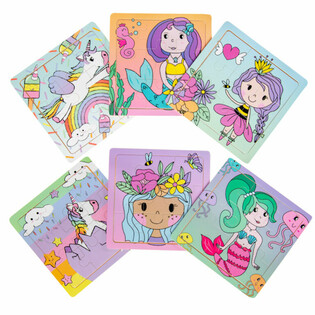 Holz Meedercher Puzzel Display (24 St&eacute;ck)