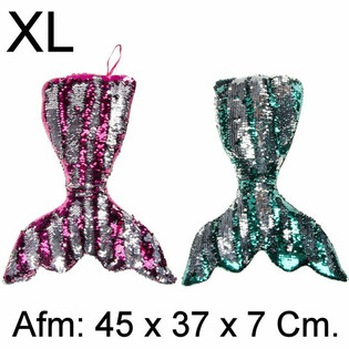 XL Pl&uuml;sch Mierjoffer Schwanz - K&euml;ssen - 45 cm - Mix Faarwen (4 St.)
