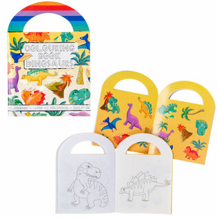 Dinosaurus Malbicher mat Sticker (48 St&eacute;ck)