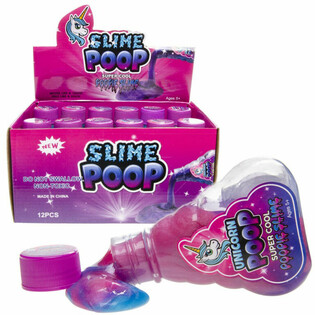 Unicorn / Eenhaarn Poop Slime a Fl&auml;sch an Display (12 Stk.)