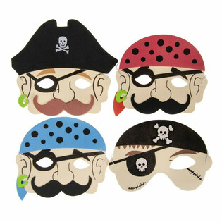 PIRATEMASKE VUN FOAM - JUNGEN (60 St&eacute;ck)