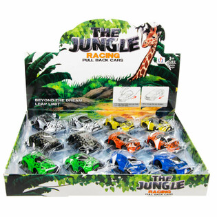 PULL BACK JUNGLE AUTOEN AN DER DISPLAY (12 St&eacute;ck)