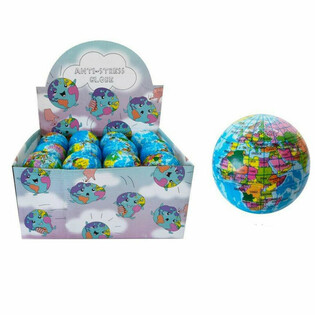 Weltkugel Stressball Display (24 Stk.)