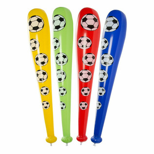 Grousse blockbare Futtballs-Kn&euml;ppel, 84cm laang (12 Stk.)