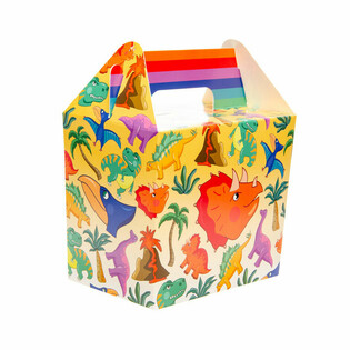 Dinosaurier Menubox / Kaddo-Box (12 St&eacute;ck)