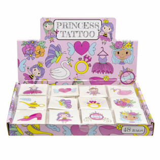 Prinzessin Fun Tattoos - 48 P&auml;ck Display