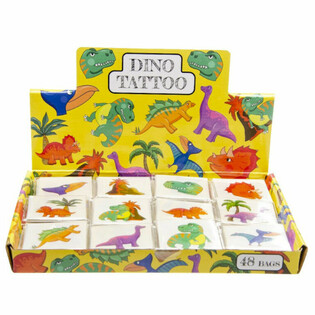 Fun Tattoos - Modell: Dinosaurier, All Pak mat 12 Tattoos (48 Stck.)