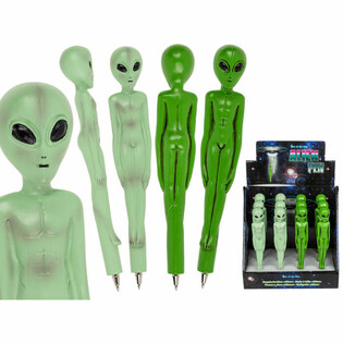 Alien 3D Kugelschreiber am Display (12 Stk.) - MEGA B&Euml;LLEG