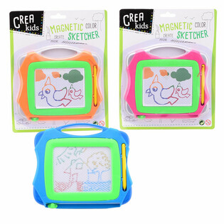 CREA KIDS - Magn&eacute;itescht Faarwen-Zeechenbriet (12 Stk.)