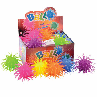 LIICHTEND SPIKE PUFFER B&Auml;LL AN DISPLAY (24 Stk.)