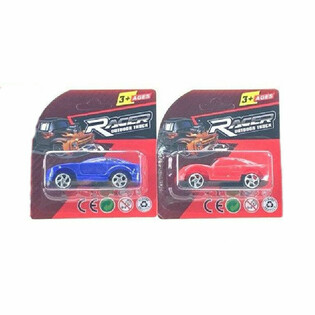 Mix Pull Back Sportautoen op Blisterkaart (24 Stk.)