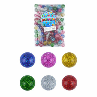 Glitter Flummis &Oslash;3.3CM (100 St&eacute;ck)