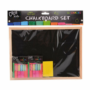 CREA KIDS Kr&auml;idetafel Set 29x21CM mat Kr&auml;id & Schwamm (12 Stk.)
