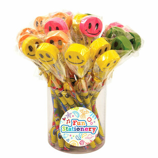 Freedeg Smiley Bl&auml;ist&euml;fter mat Gummi (24 St&eacute;ck)
