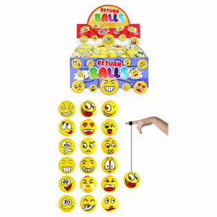 Smiley Return Foamballen Display (24 St.)