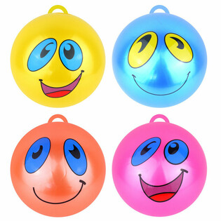 Fr&ouml;hlech Smiley B&auml;ll &Oslash; 25 cm (12 St&eacute;ck)