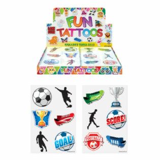 FUN TATTOOS - MODEL: FUSSBALL AN DISPLAY (96 Stk.)