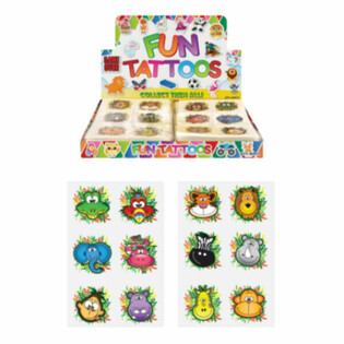 Jungle Fun Tattoos - Display (96 St&eacute;ck)