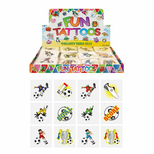 FUN TATTOO'S - Fussball Display (48 P&auml;ckelcher vun 12)