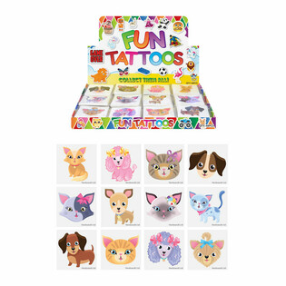 FUN TATTOOS - KATZEN & HONN DISPLAY (48 P&Auml;K&Auml;L)