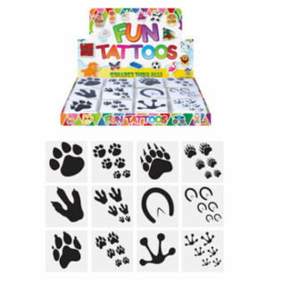 Fun Tattoo&euml; P&auml;ck - Modell: D&eacute;ierefoussofdr&eacute;ck, All Pack 12x Tattooen AN DER DISPLAYBOX (48 Stck.)