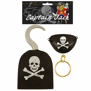 Piraten Set - Haak, Ablack & Ouerrank (12 St&eacute;ck)