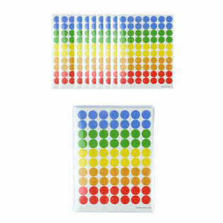 STICKERSBLAT MAT 70 REFAARWTE PONGKTEN (10 Stk.)