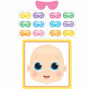 BABY SHOWER SPILL - STICK THE DUMMY (12 St&eacute;ck)
