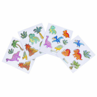 GLITTER STICKEREN - MODELL: DINOSAURIER (100 Stk.)