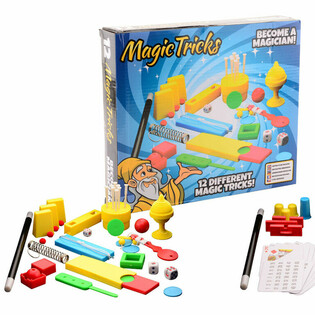 MAGIC TRICKS - GROUSS ZAUBERK&Euml;SCHT MAT 12 TRICKEN AN DER K&Euml;SCHT