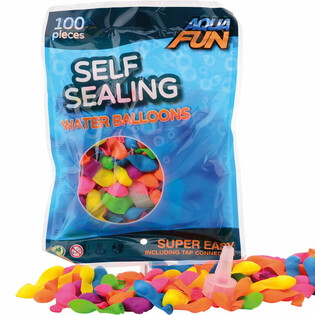 AQUA FUN - 100x Selbstschl)issend Waasserbommen (6er-Pack)